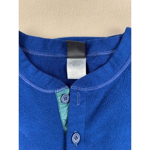 Vintage Patagonia Men's XL Capilene Fleece Henley Base Layer Blue 90s gorpcore - Picture 9 of 9